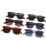 SO & EI-Retro Clássico Quadrado Óculos De Sol para Homens e Mulheres, Rebites Gradiente Óculos De Sol, Trending Shades, UV400