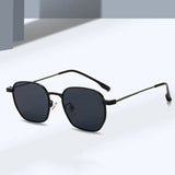 SO&EI Nova Moda Quadrada Mulheres Óculos de Sol Retro Lente Clara Armação de Metal Homens Punk Laranja Óculos de Sol Tons UV400