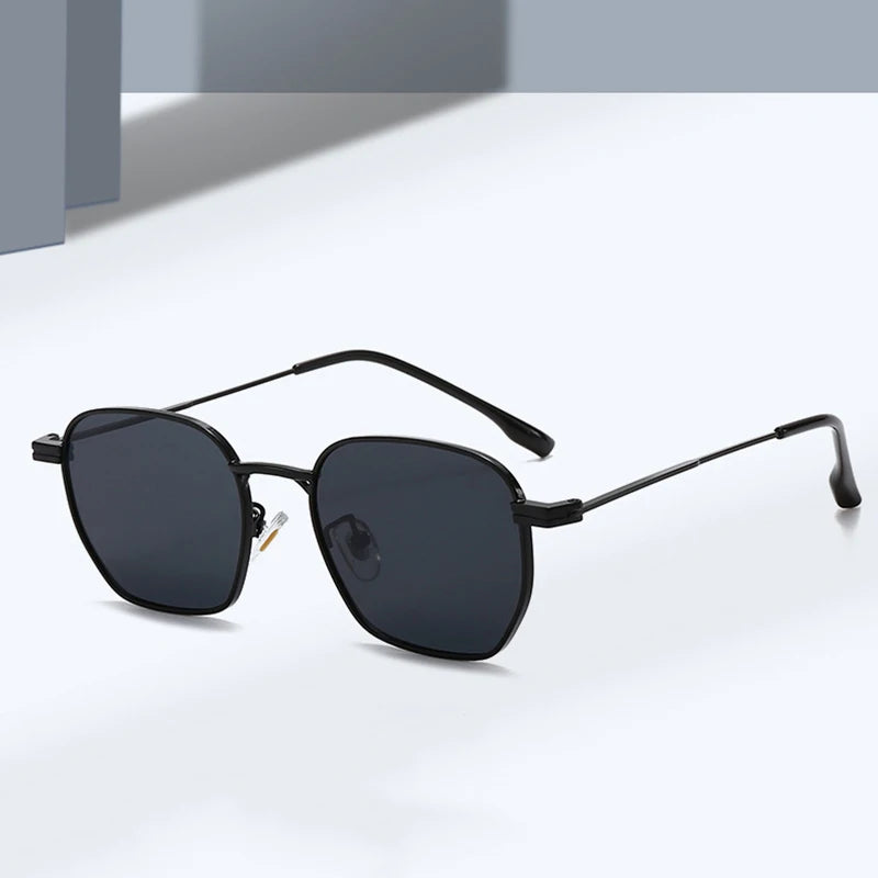 SO&EI Nova Moda Quadrada Mulheres Óculos de Sol Retro Lente Clara Armação de Metal Homens Punk Laranja Óculos de Sol Tons UV400