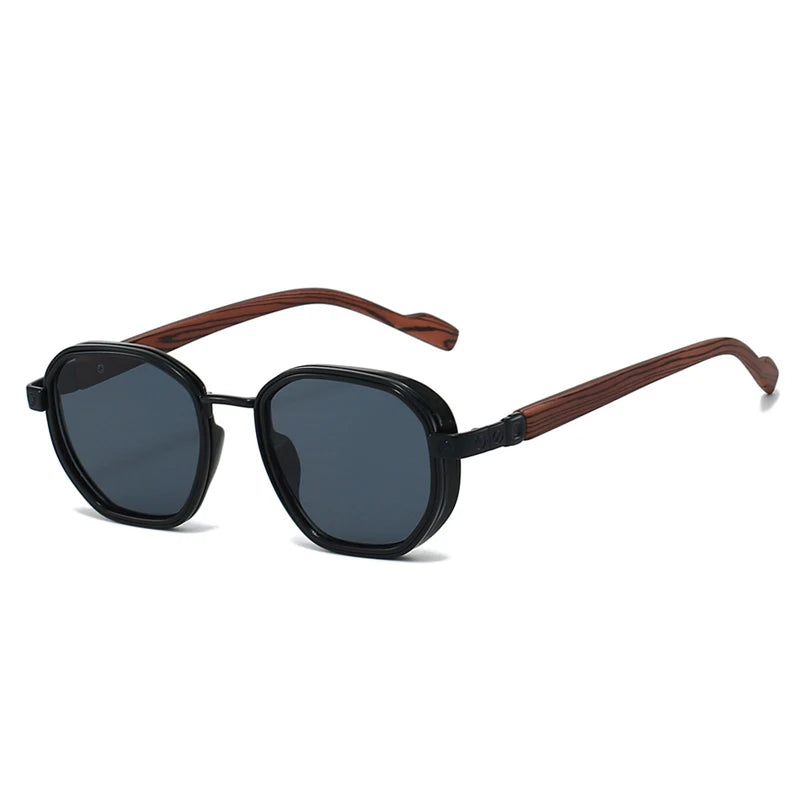 SO&EI Moda Óculos de Sol Quadrados Mulheres Shades UV400 Retro Metal Tendências Gradiente Homens Óculos de Sol