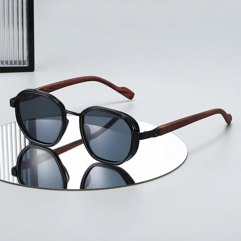 SO&EI Moda Óculos de Sol Quadrados Mulheres Shades UV400 Retro Metal Tendências Gradiente Homens Óculos de Sol